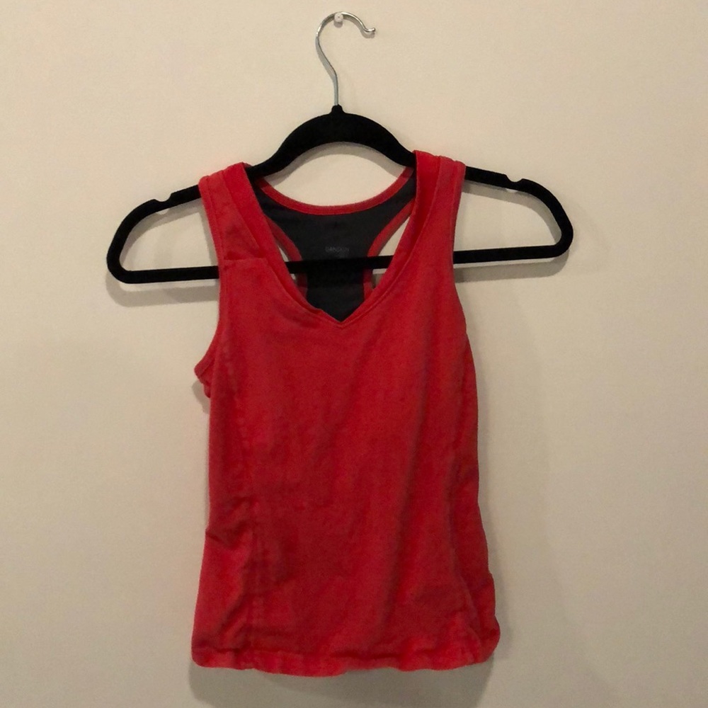 Athletic v neck tank top